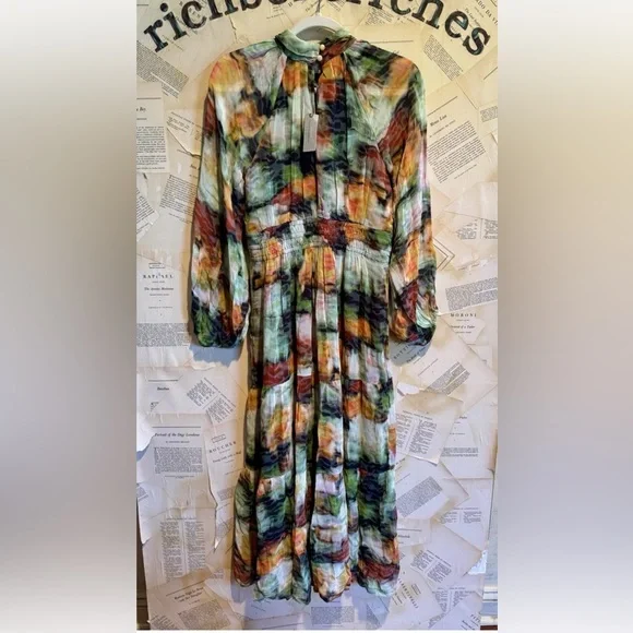 the somerset maxi dress long sleeve mock neck chiffon edition The Somerset Long-Sleeve Mock-Neck Chiffon Maxi Dr